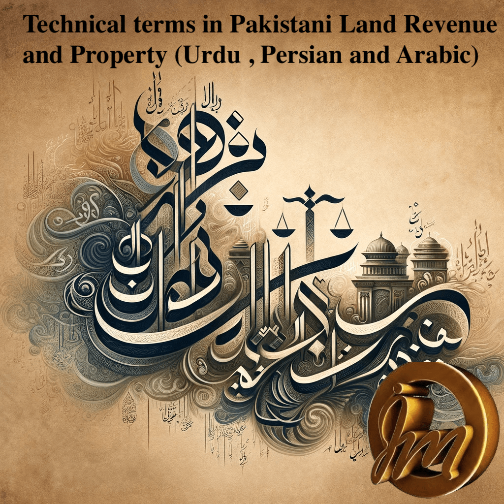 Technical terms in Pakistani Land Revenue and Property (Urdu , Persian and Arabic)