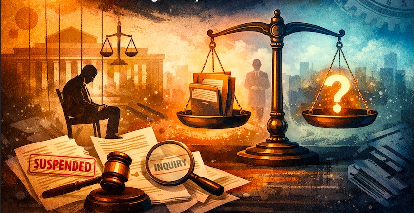 Inquiry/Suspension of civil servant